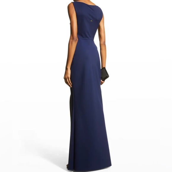 Navy Karida Sleeveless Cutout Gown size 8 - Picture 2 of 5